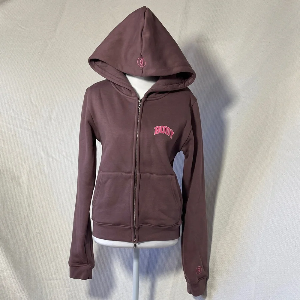 BODY - by Raven Tracy  Hoodie with Pink Logo - new with no tags - Picture 2 of 10